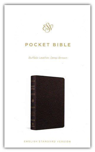 esv pocket bible genuine leather.